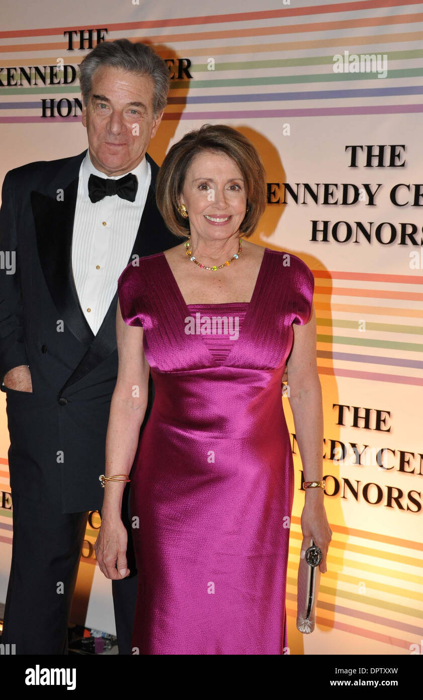 Dec 08, 2008 - Washington, District of Columbia, USA - Speaker of the House NANCY PELOSI and her husband PAUL during arrivals at the 31st Annual Kennedy Center Honors Gala was held December 8th at the John F. Kennedy Center for the Performing Arts in Washington, DC. (Credit Image: © Tina Fultz/ZUMA Press) Stock Photo