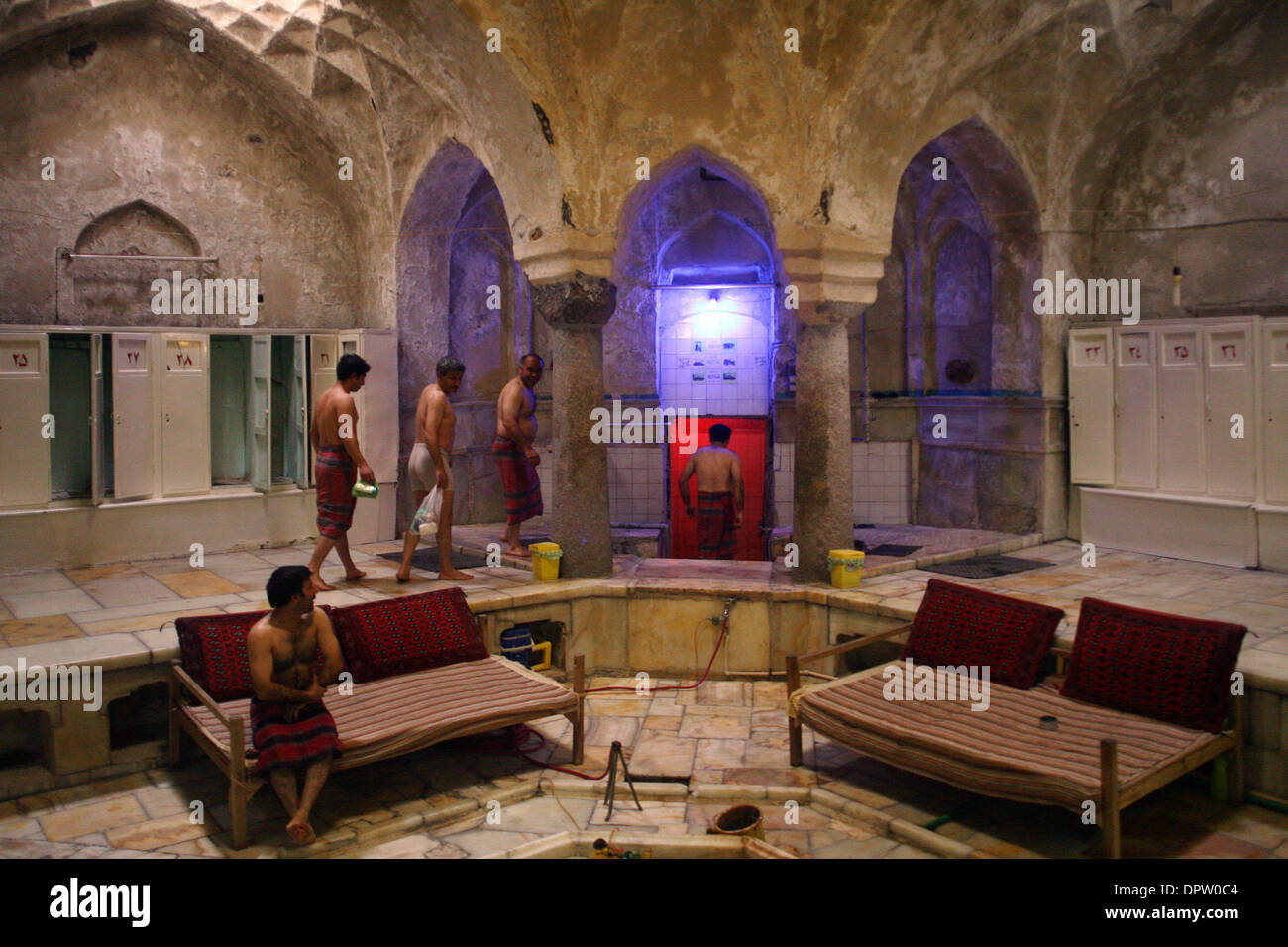 Mar 06, 2009 - Qazvin, Iran - Iranian men prepare before they wash ...