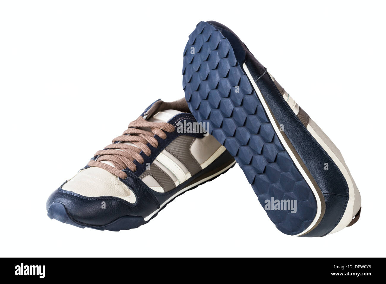 athletic man's shoes isolated on white background Stock Photo - Alamy