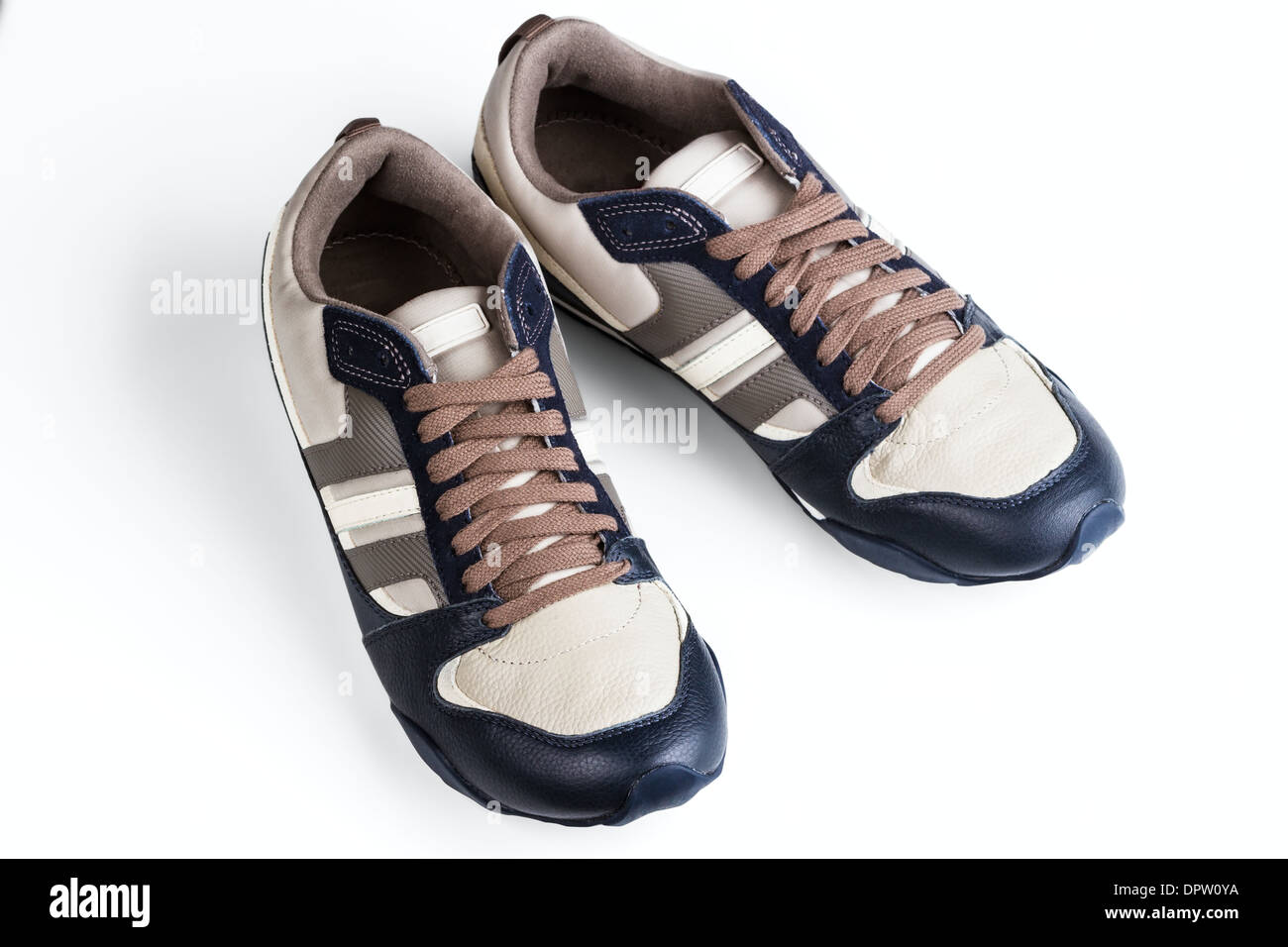 athletic man's shoes isolated on white background Stock Photo - Alamy