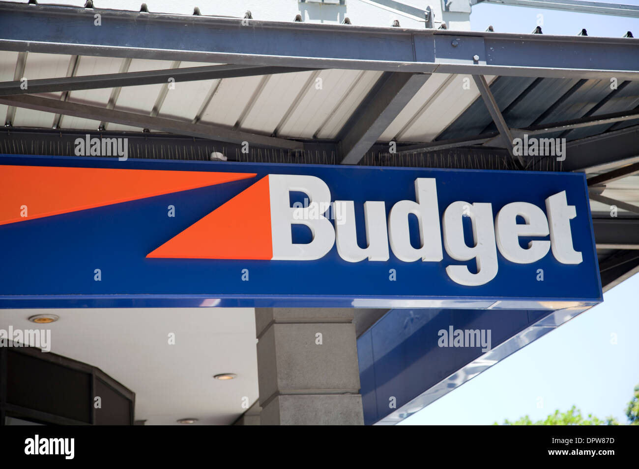 Budget Rental Cars sign in Cape Town - South Africa Stock Photo - Alamy