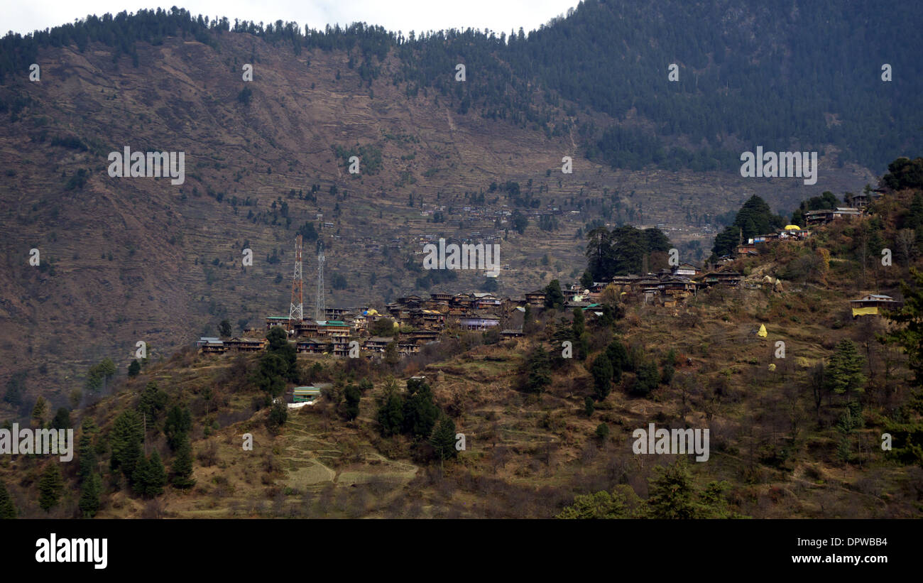 Rumsu, near Naggar, Kullu Valley, Himachal Pradesh, N. India Stock ...