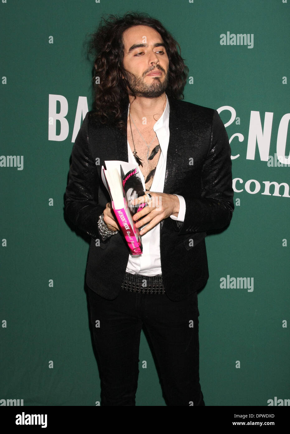 Mar 11, 2009 - New York, NY, USA - RUSSELL BRAND signs copies of 'Russell Brand: My Booky Wook' at Barnes an Noble in Union Square. (Credit Image: © Dan Herrick/KPA-ZUMA/ZUMA Press) Stock Photo