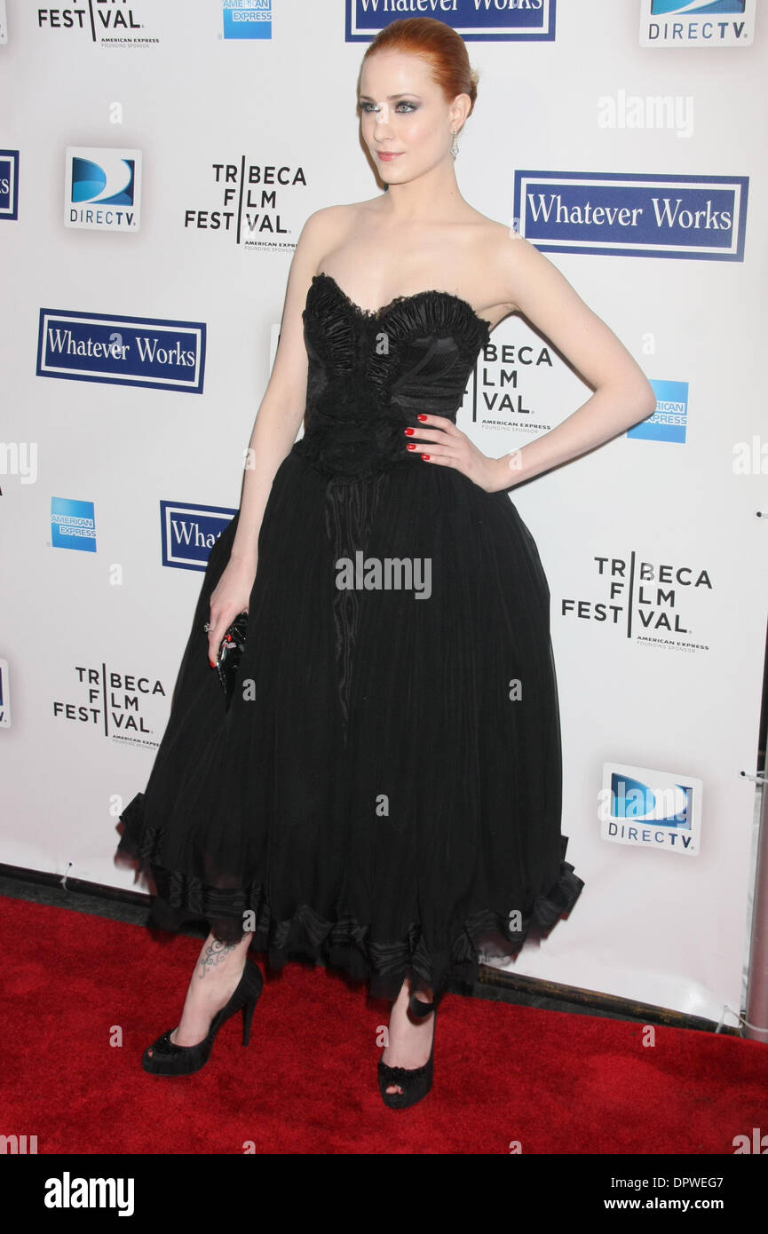Apr 22, 2009 - New York, NY, USA - EVAN RACHEL WOOD at premiere of ...