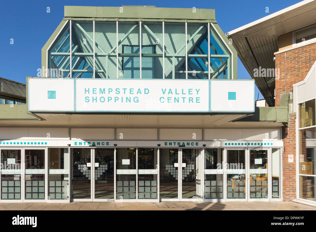 Entrance to Hempstead Valley Shopping Centre Gillingham Kent Stock Photo
