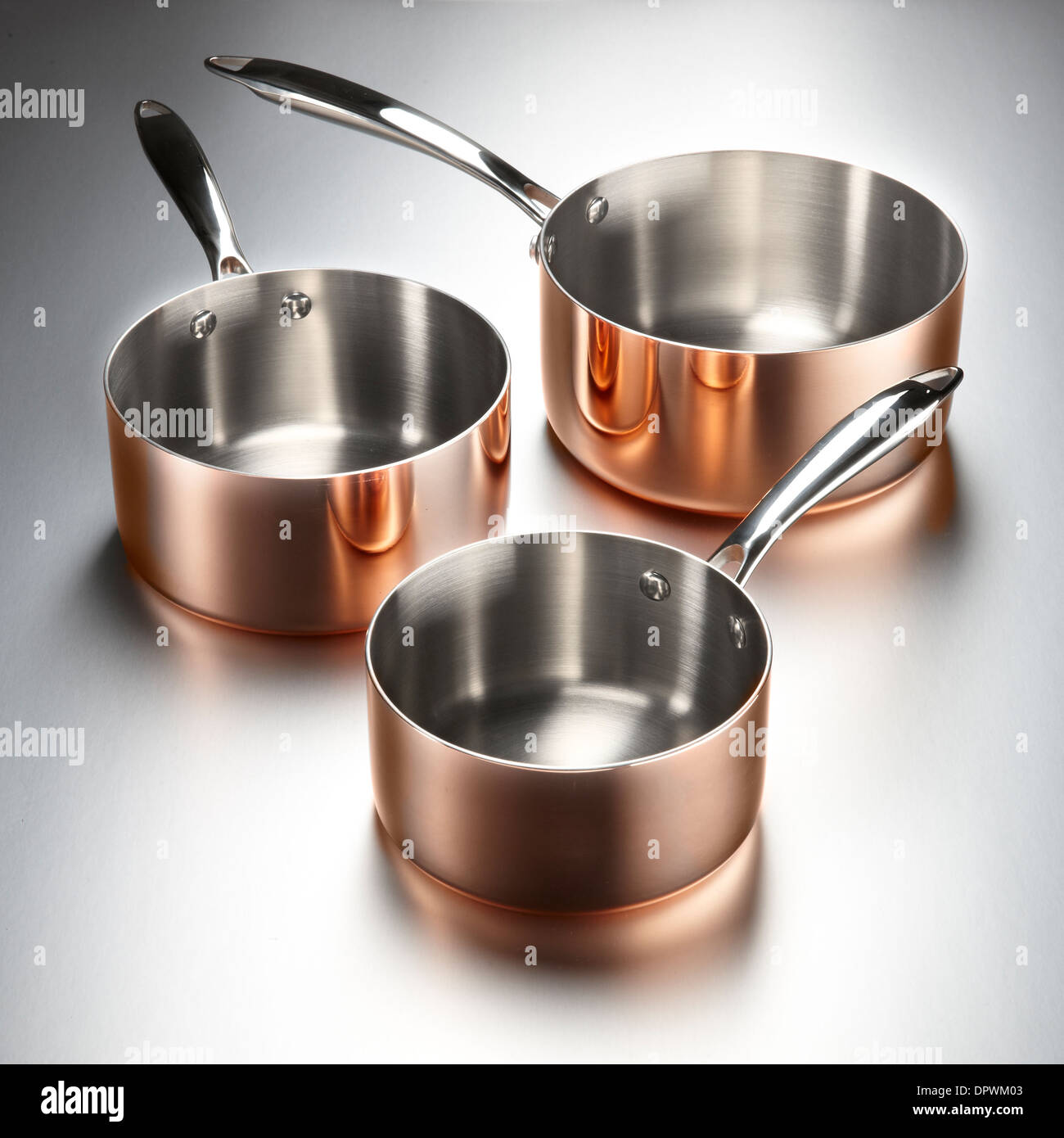 Chef with copper pans hi-res stock photography and images - Alamy