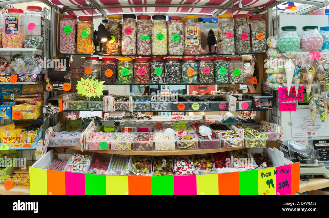 a pick n mix stand in a large supermarket Stock Photo - Alamy