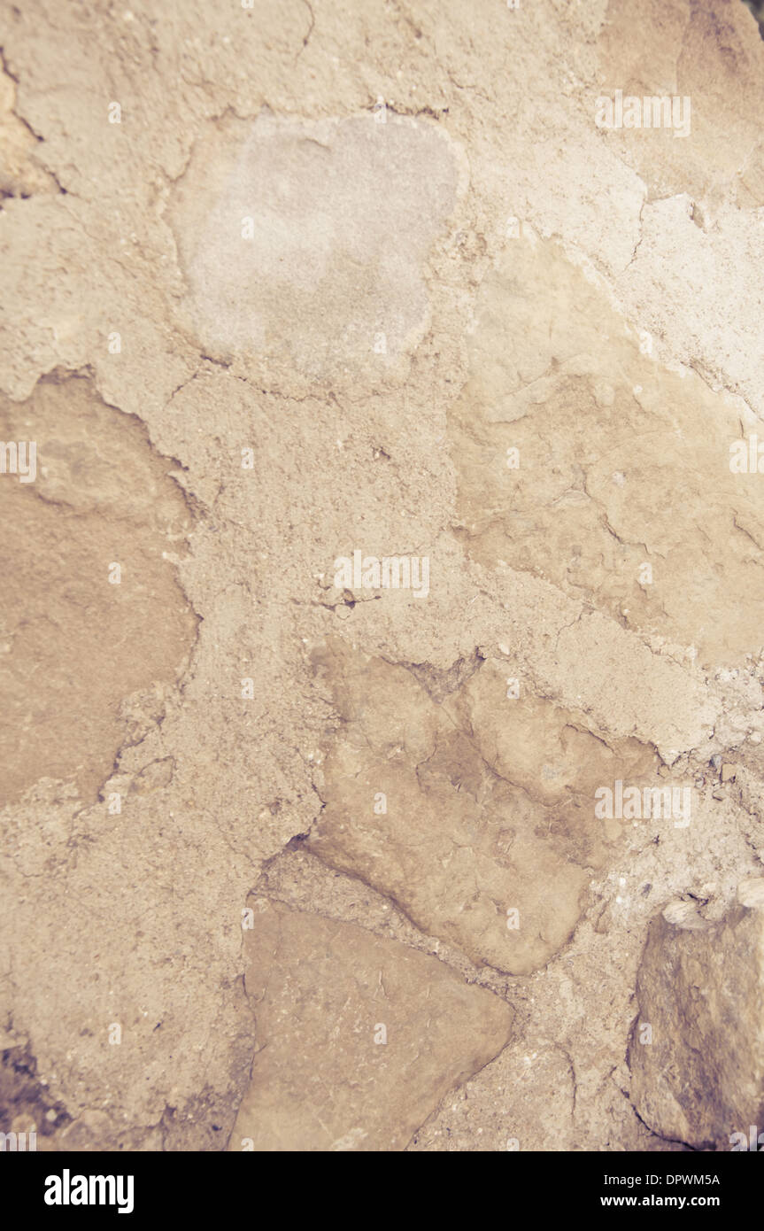dark old stone wall background or texture Stock Photo