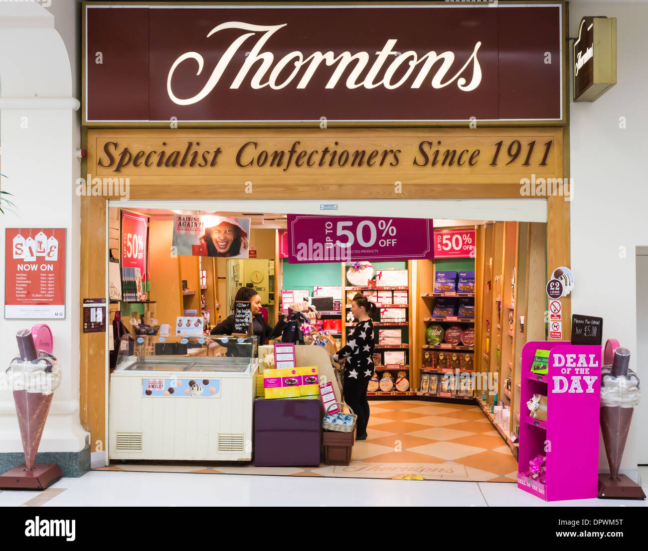 Thorntons Chocolate Shop Stock Photo