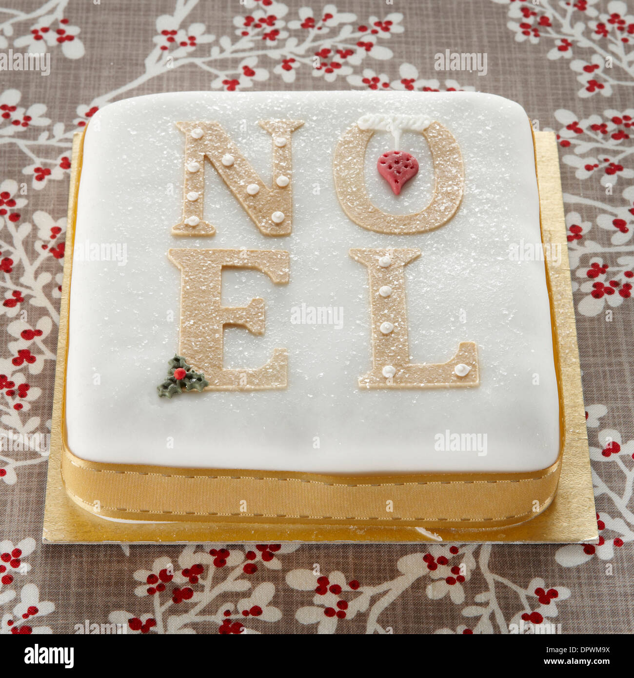 Noel cake Stock Photo