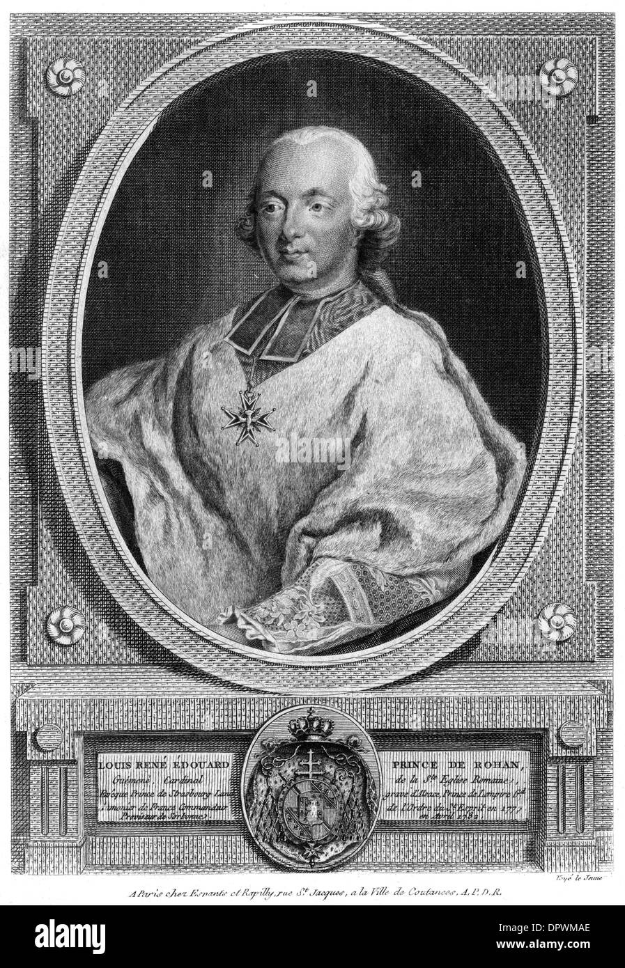 Louis rene edouard de rohan Black and White Stock Photos & Images Alamy