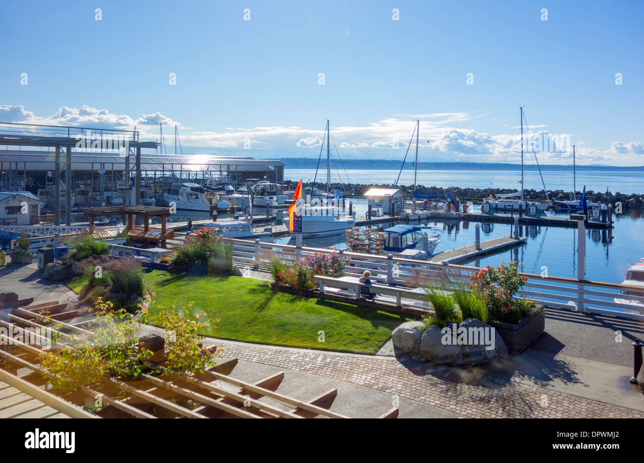 The waterfront at Edmonds, Washington, USA Stock Photo