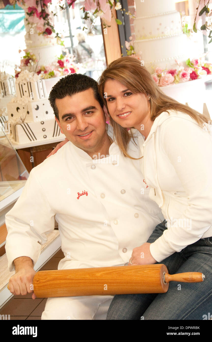 April 07, 2009 - Hoboken, New Jersey, U.S. - BUDDY VALASTRO and his wife  LISA from TLC's TV