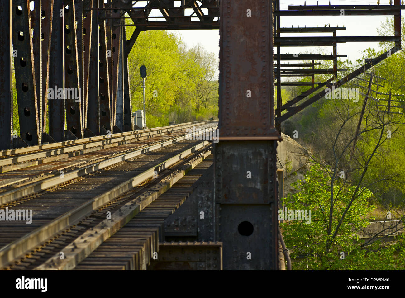 Rusty Train Bridges Rusty Railroad Bridge Somewhere in Northern Illinois. Railroads Photo ...