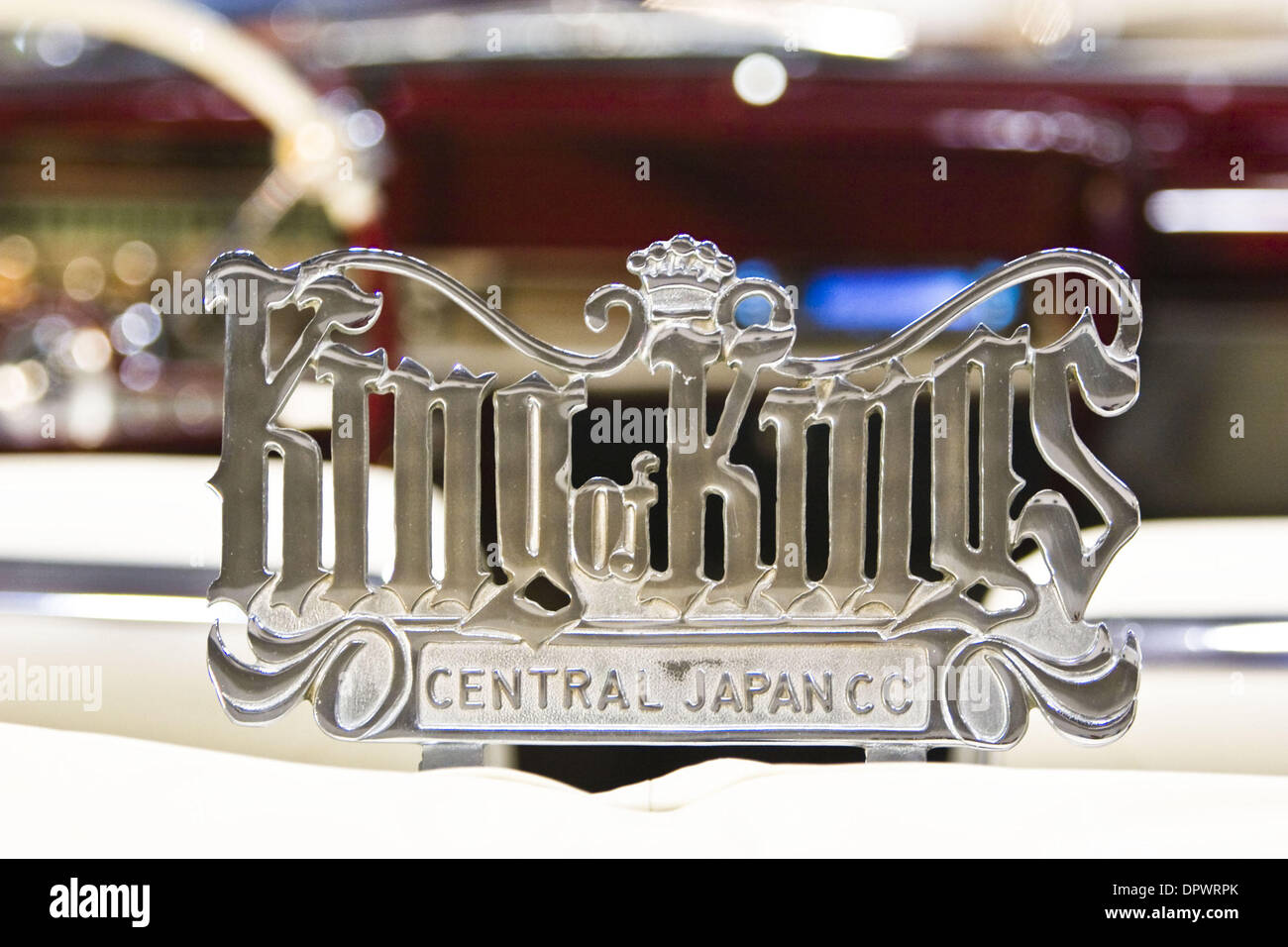 Nov 25, 2008 - Chiba, Japan - A Japanese car club, 'King of Kings' logo is displayed at the Lowrider Japan Car Show which took place at Makuhari Messe Convention Center in Chiba, Japan. (Credit Image: © Christopher Jue/ZUMA Press) Stock Photo