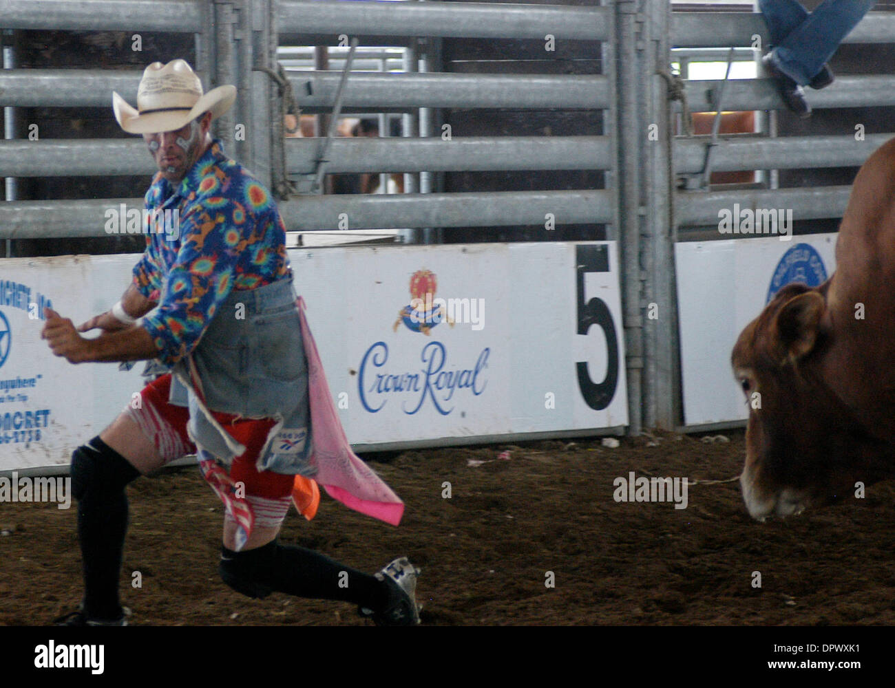 Helper Rodeo Clown Mar 22, 2009 - Mercedes, Texas, USA - The life of a rodeo clown is one ...