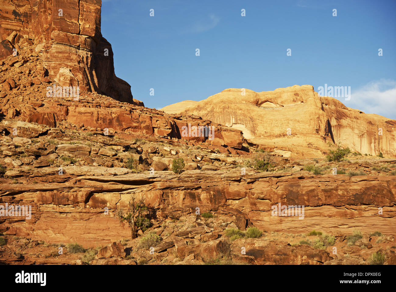 Utah Rocky Desert - Raw Southern Utah Landscape. Utah Photo Collection. Stock Photo