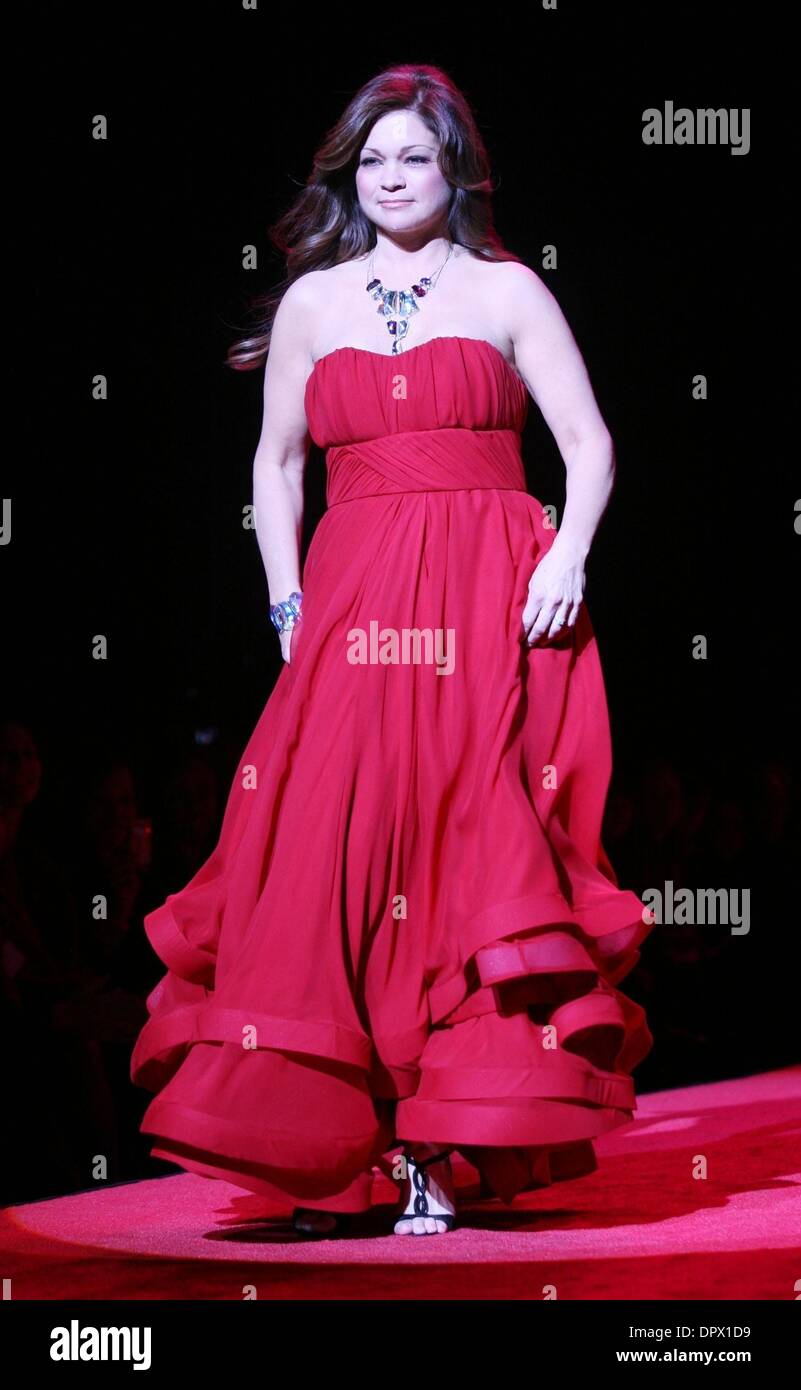 Feb 13, 2009 - New York, New York, USA - Actress VALERIE BERTINELLI walks the runway during the Heart Truth Red Dress Collection held during the Mercedes-Benz Fall 2009 fashion week at Feb 13, 2009 - New York, New York, USA - Actress VALERIE BERTINELLI walks the runway during the Heart Truth Red Dress Collection held during the Mercedes-Benz Fall 2009 fashion week at