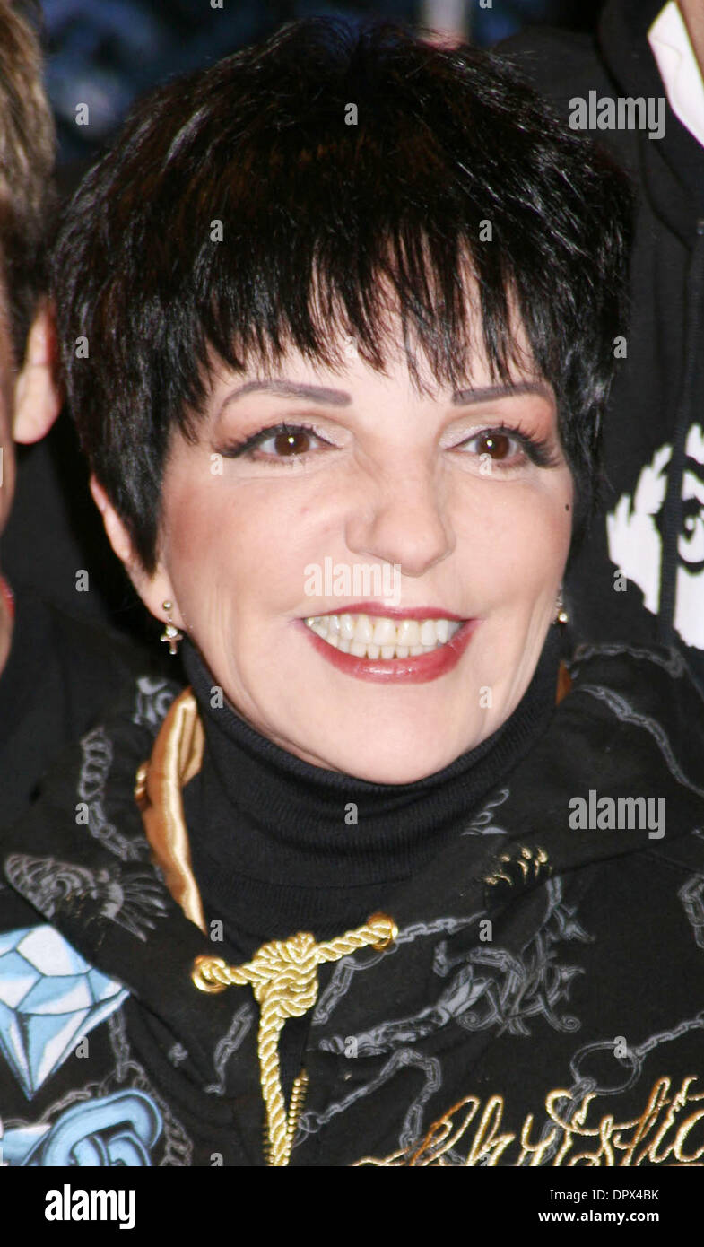 Dec 09, 2008 - New York, NY, USA - Singer/actress LIZA MINNELLI pedals for power at the Durcell Power Lodge. The power she pedals will contribute to lighting of the 2009 sign on New Year's Eve in Times Square. (Credit Image: © Nancy Kaszerman/ZUMA Press) Stock Photo