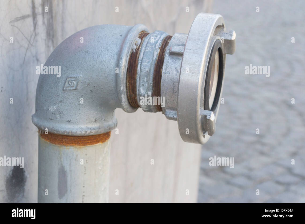 Fire hydrant hose Stock Photo Alamy