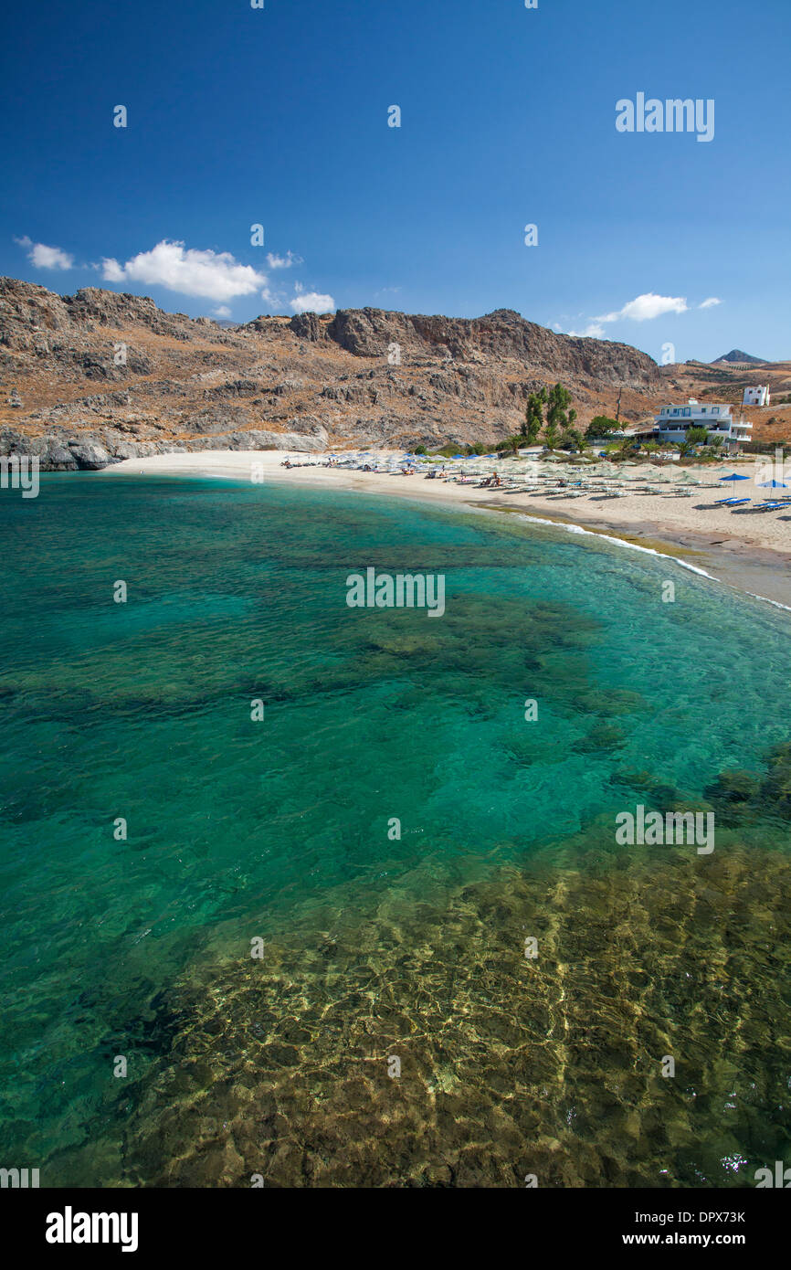 Skinaria Beach, near Plakias, Rethymnon District, Crete, Greece. Stock Photo
