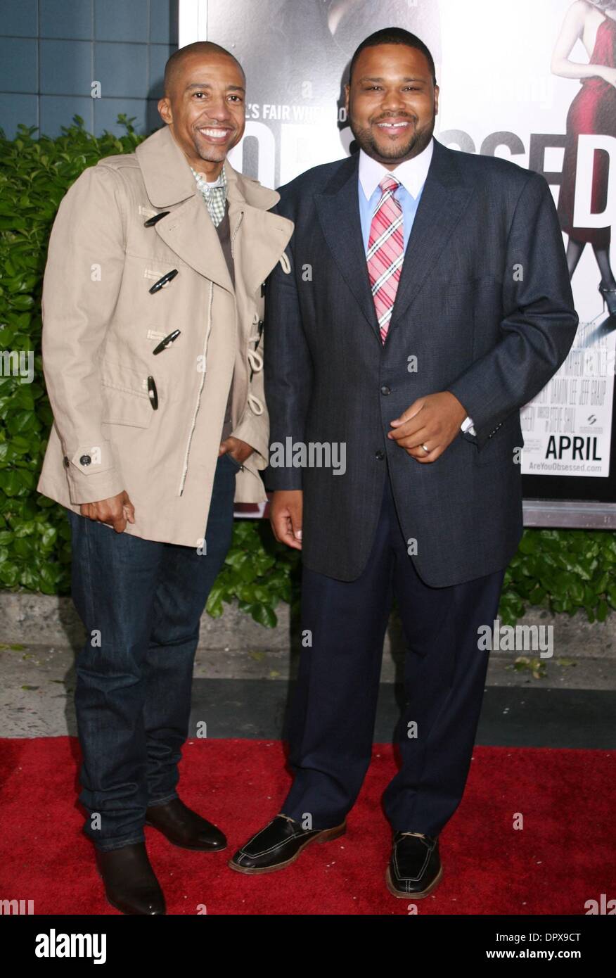 Apr 23, 2009 - New York, New York, USA - KEVIN LYLES and actor ANTHONY ANDERSON at the New York premiere of 'Obsessed' held at School of Visual Arts. (Credit Image: Â© Nancy Kaszerman/ZUMA Press) Stock Photo