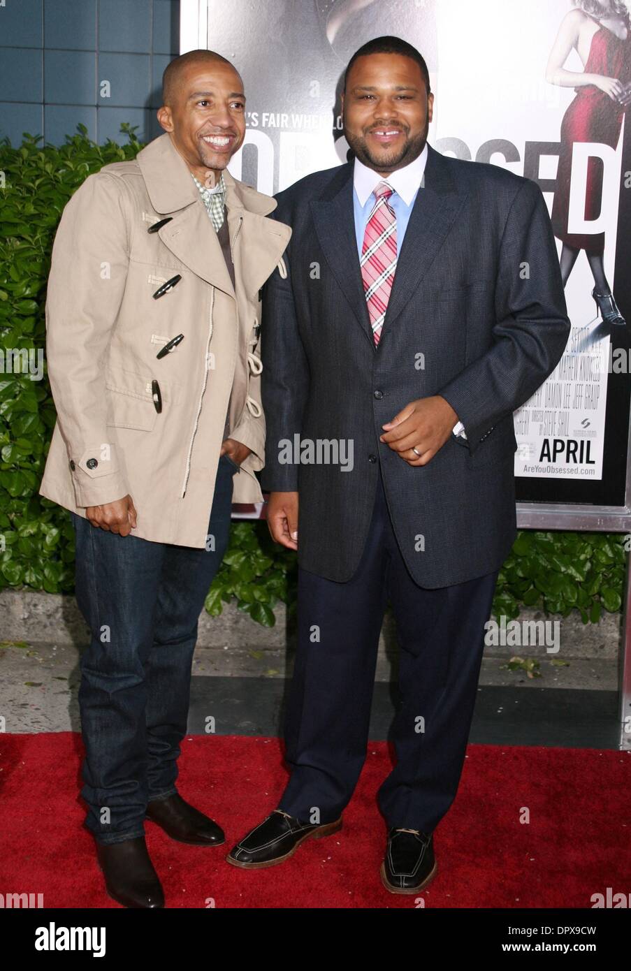 Apr 23, 2009 - New York, New York, USA - KEVIN LYLES and actor ANTHONY ANDERSON at the New York premiere of 'Obsessed' held at School of Visual Arts. (Credit Image: Â© Nancy Kaszerman/ZUMA Press) Stock Photo