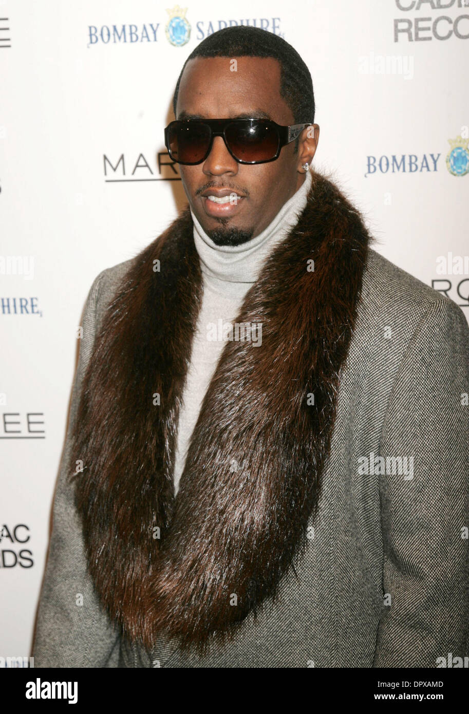 Dec 01, 2008 - New York, NY, USA - Hip hop artist SEAN COMBS at the ...