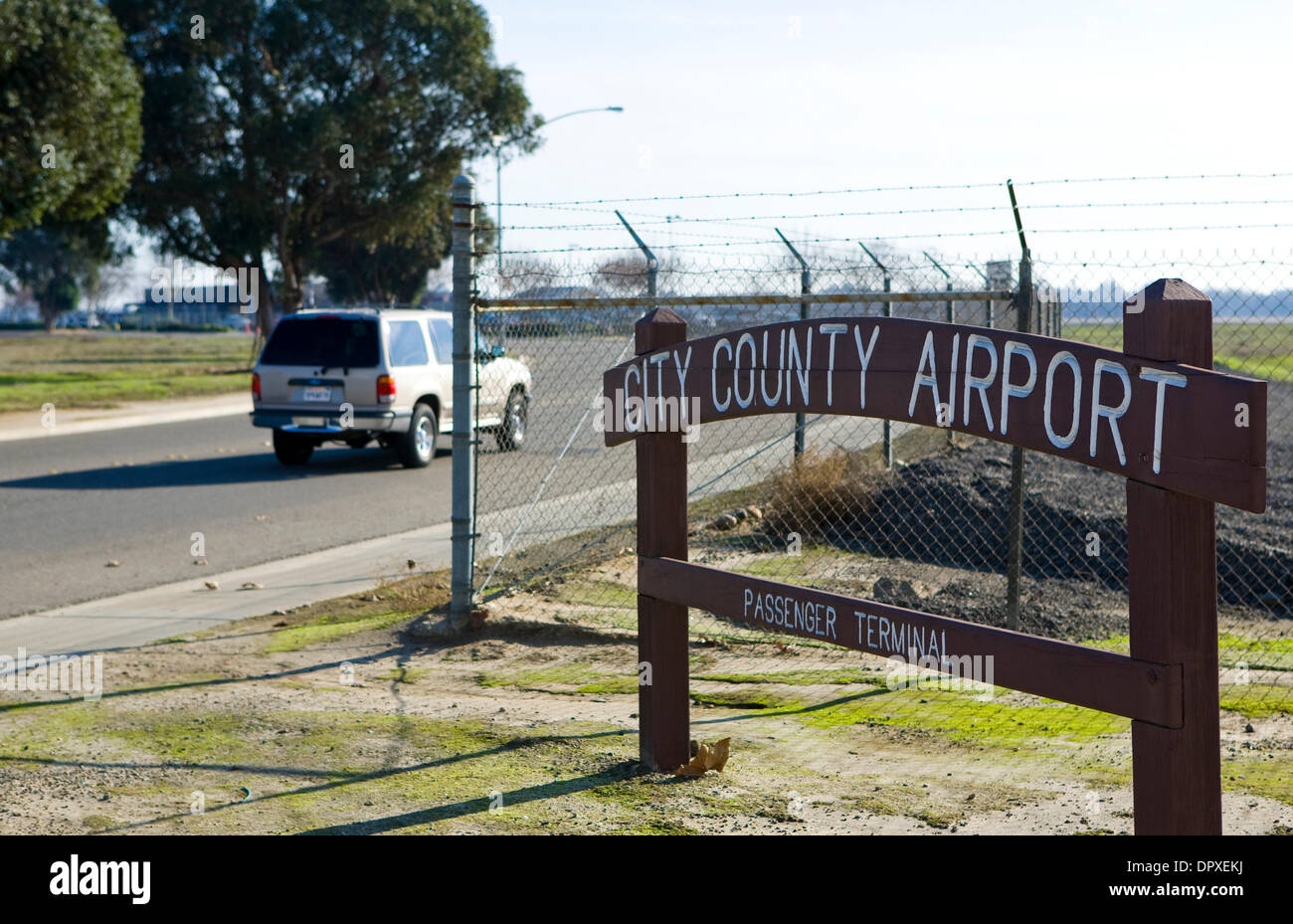 Dec. 29, 2008 - Modesto, CA, USA - Updating the Modesto Airport is on the city's and county's list of projects for 2009 if the federal economic stimulus money becomes available, photographed Monday, Dec. 29, 2008 in Modesto, Calif. (Credit Image: © Modesto Bee/ZUMApress.com) Stock Photo