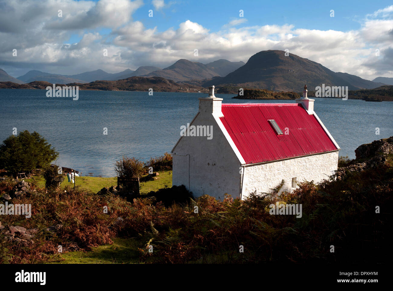 Applecross peninsula scotland cottage hires stock photography and
