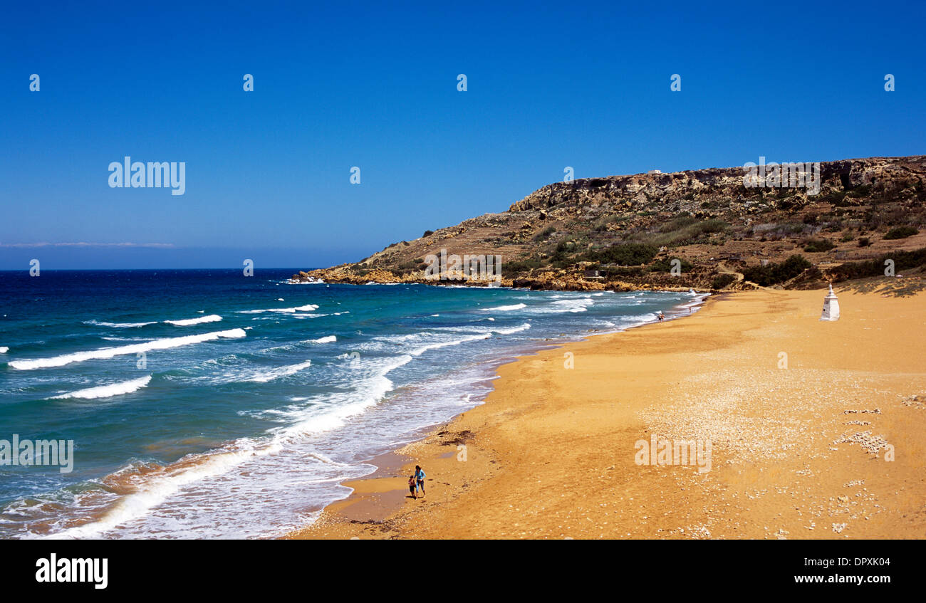 Ramla Bay Gozo  Malta  Europe Stock Photo