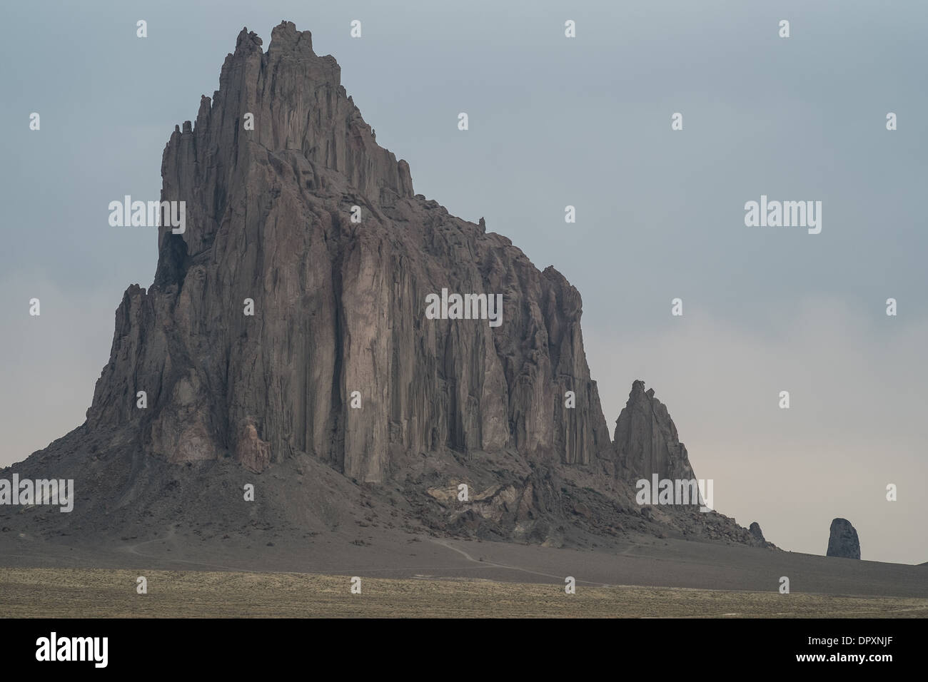 Shiprock New Mexico. A 1700 foot volcanic rock formation on a Navajo