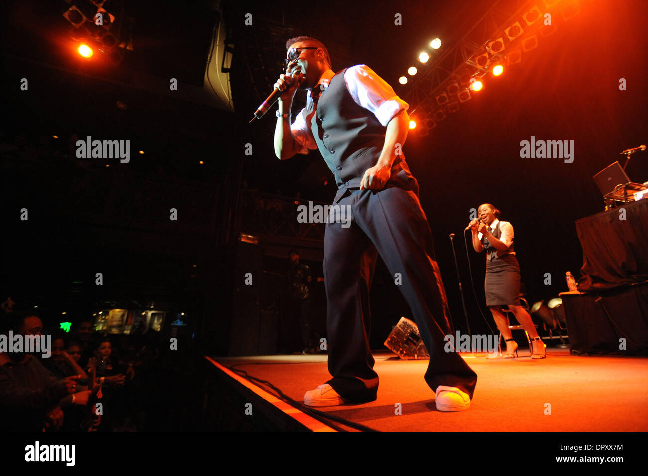 Jan 24, 2009 Norfolk, Virginia, USA Singer MUSIQ SOULCHILD aka TAALIB JOHNSON performs live
