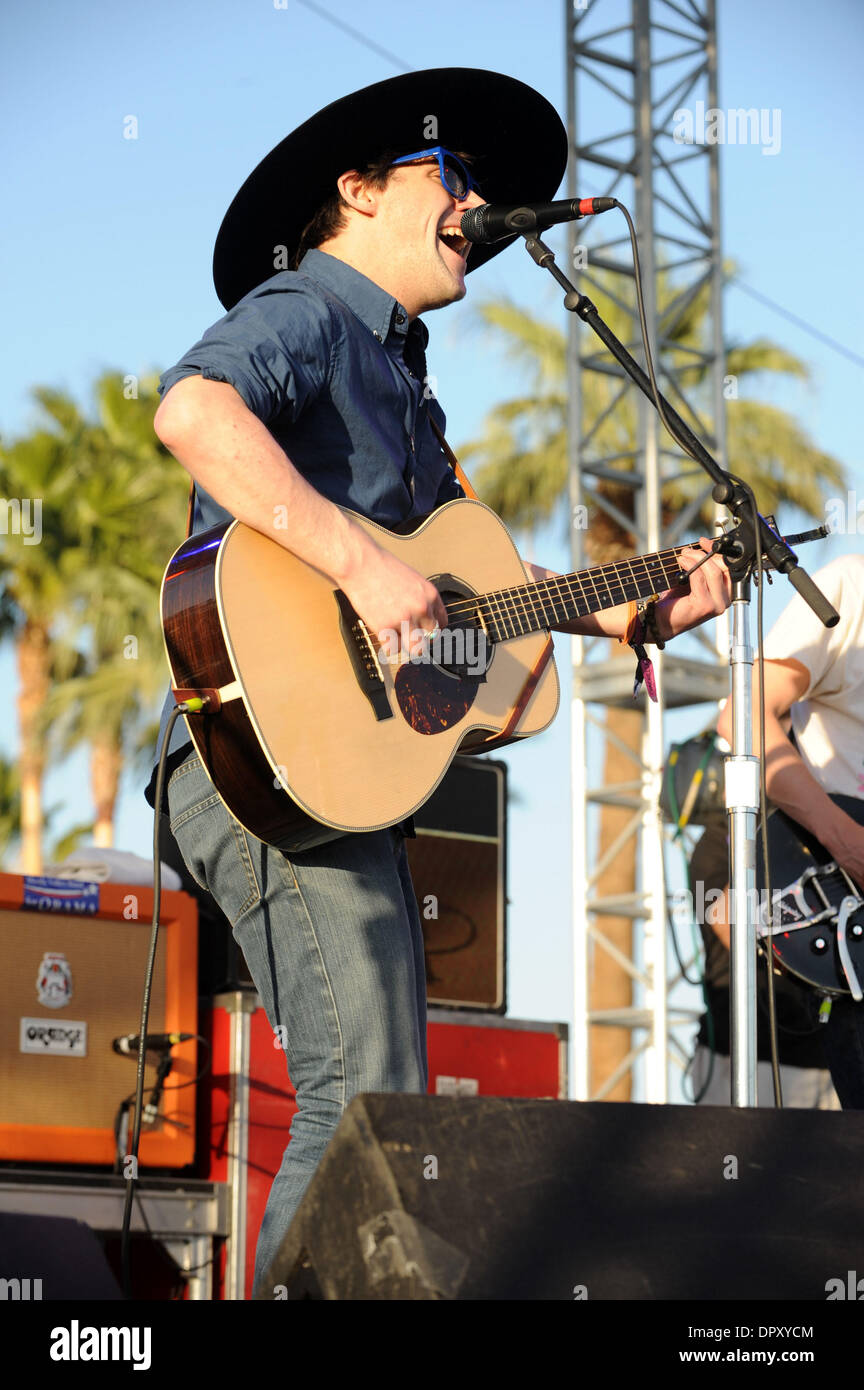 Apr 17, 2009 - Indio, California, USA - Musician CONOR OBERST and the Mystic Valley Band performs live at the Empire Polo Field as part of the 2009 Coachella Music & Arts Festival.  The three day multi-stage festival will draw thousands to see a variety of artist on five different stages.   (Credit Image: © Jason Moore/ZUMA Press) Stock Photo