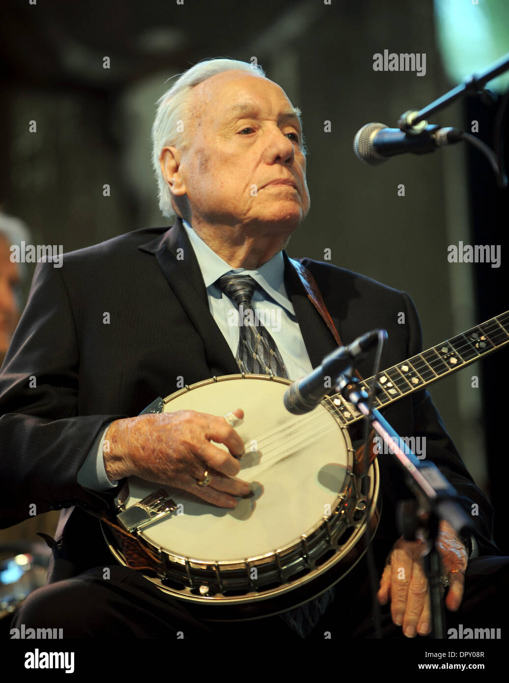 Apr 25, 2009 - Indio, California, USA - Legendary Banjoist EARL SCRUGGS performs live at the Empire Polo Field as part of the 2009 Stagecoach Country Music Festival. (Credit Image: © Jason Moore/ZUMA Press) Stock Photo