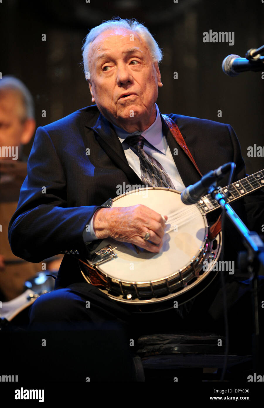 Apr 25, 2009 - Indio, California, USA - Legendary Banjoist EARL SCRUGGS performs live at the Empire Polo Field as part of the 2009 Stagecoach Country Music Festival. (Credit Image: © Jason Moore/ZUMA Press) Stock Photo