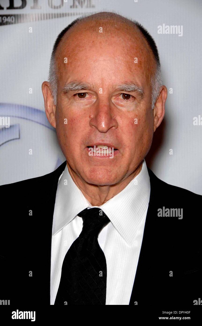 Jerry Brown during the 2009 Producer Guild Awards, held at the