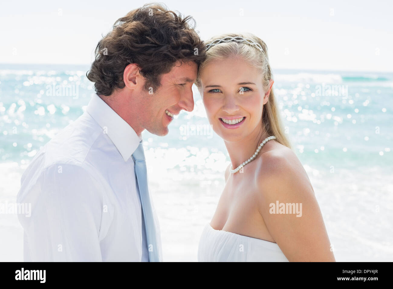 Happy couple on their wedding day Stock Photo - Alamy