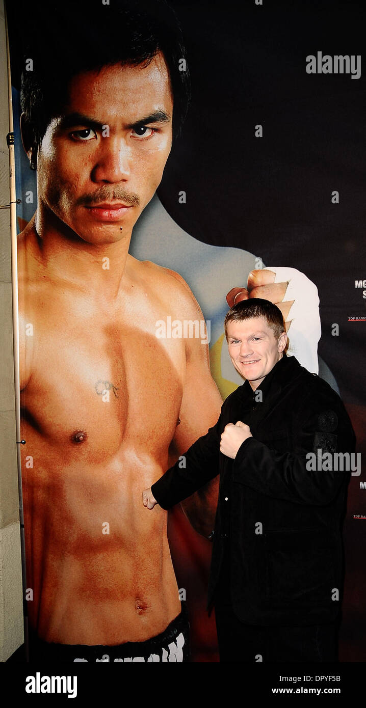 Mar 31, 2009 - Hollywood, California, USA - British boxer RICKY HATTON arrives during the red carpet event Monday night for his upcoming fight with Manny Pacquiao. The two boxing superstars ruled a gala event promoting their May 2 showdown at Las Vegas' MGM Grand, overshadowing movie stars Mickey Rourke and Mark Wahlberg outside of Hollywood's famed Roosevelt Hotel in Hollywood CA. Stock Photo