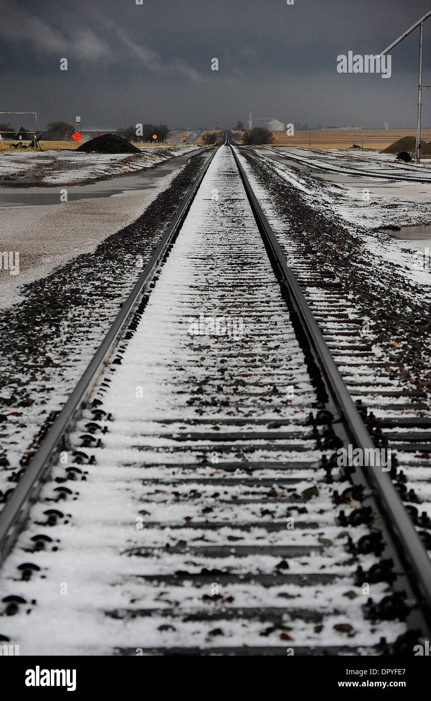 Apr 16, 2009 Tulia, Texas, USA White sheets of hail fall on the