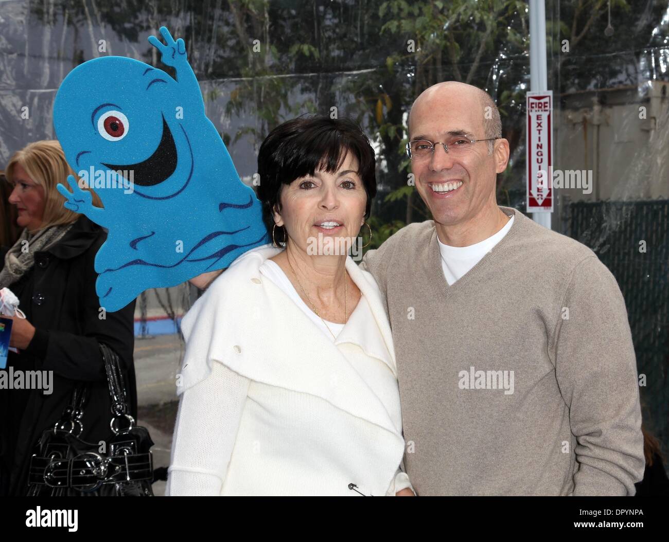 Mar 22, 2009 - Universal City, California, USA - Producer JEFFREY KATZENBERG & wife Marilyn arriving to the 'Monsters VS Aliens' Los Angeles Premiere held at the Gibson Amphitheatre. (Credit Image: Â© Lisa O'Connor/ZUMA Press) Stock Photo