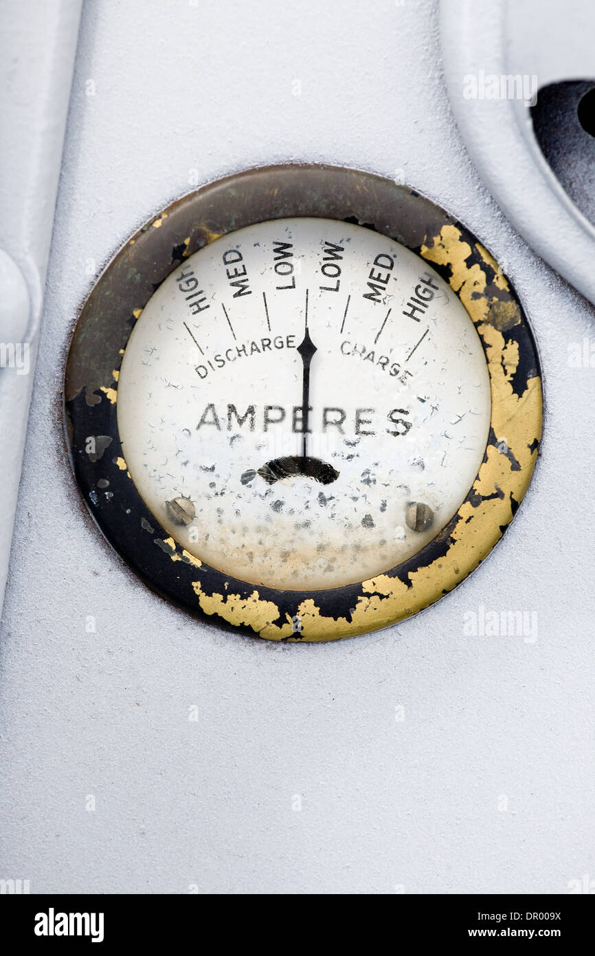 Retro Amp Gauge Stock Photo Alamy