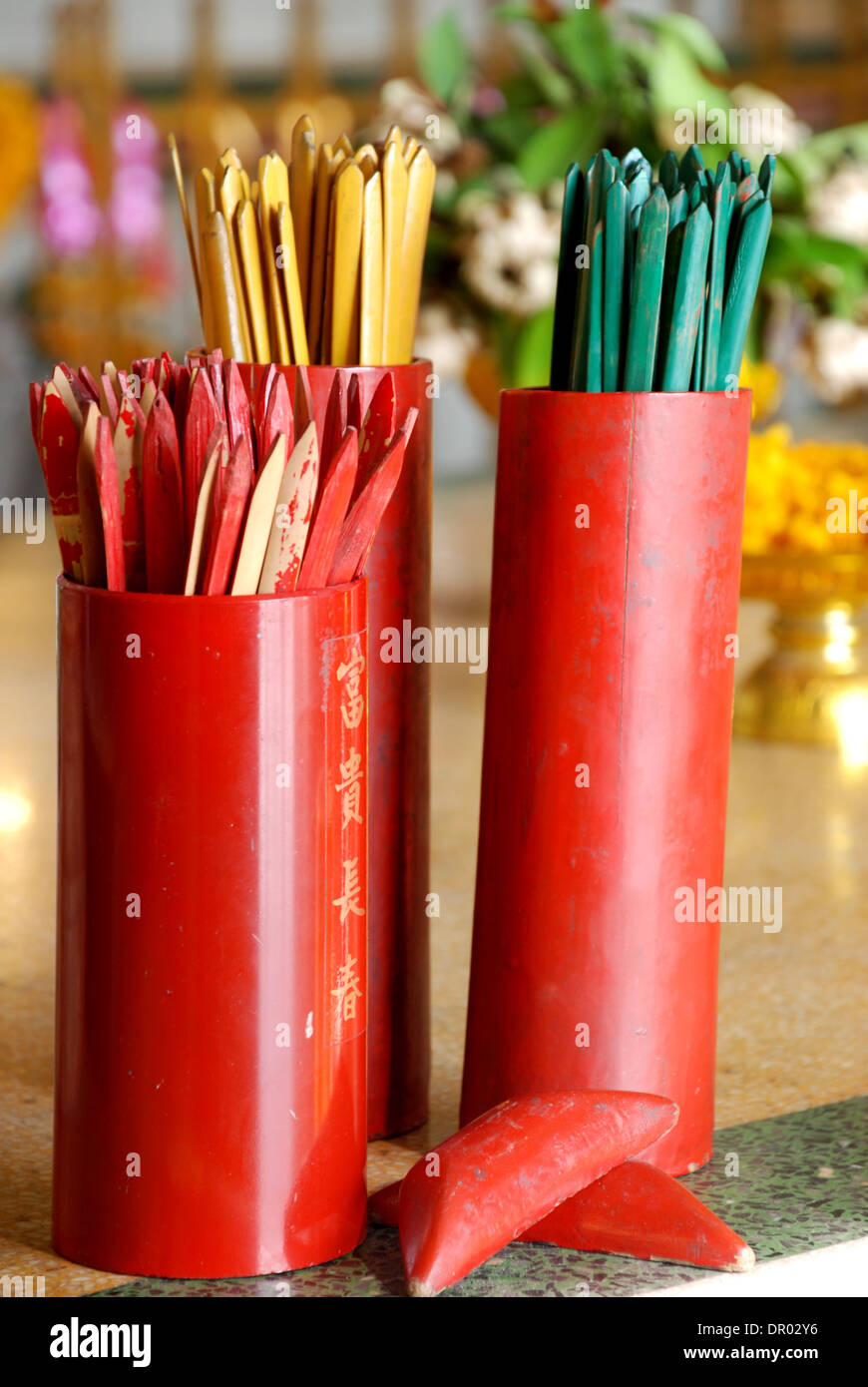 chinese new year fortune sticks