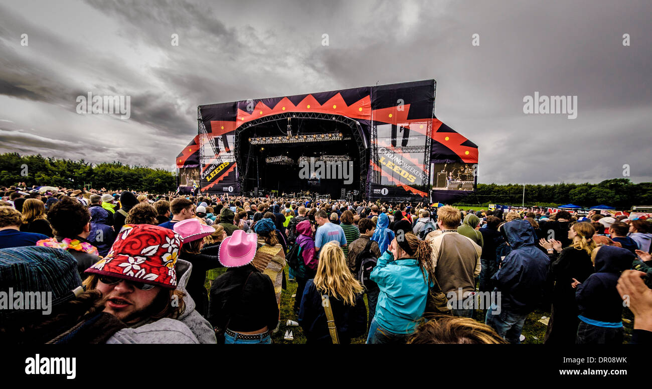 Leeds Festival - crowd Stock Photo