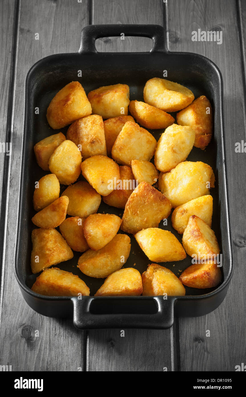 Roast potatoes Stock Photo