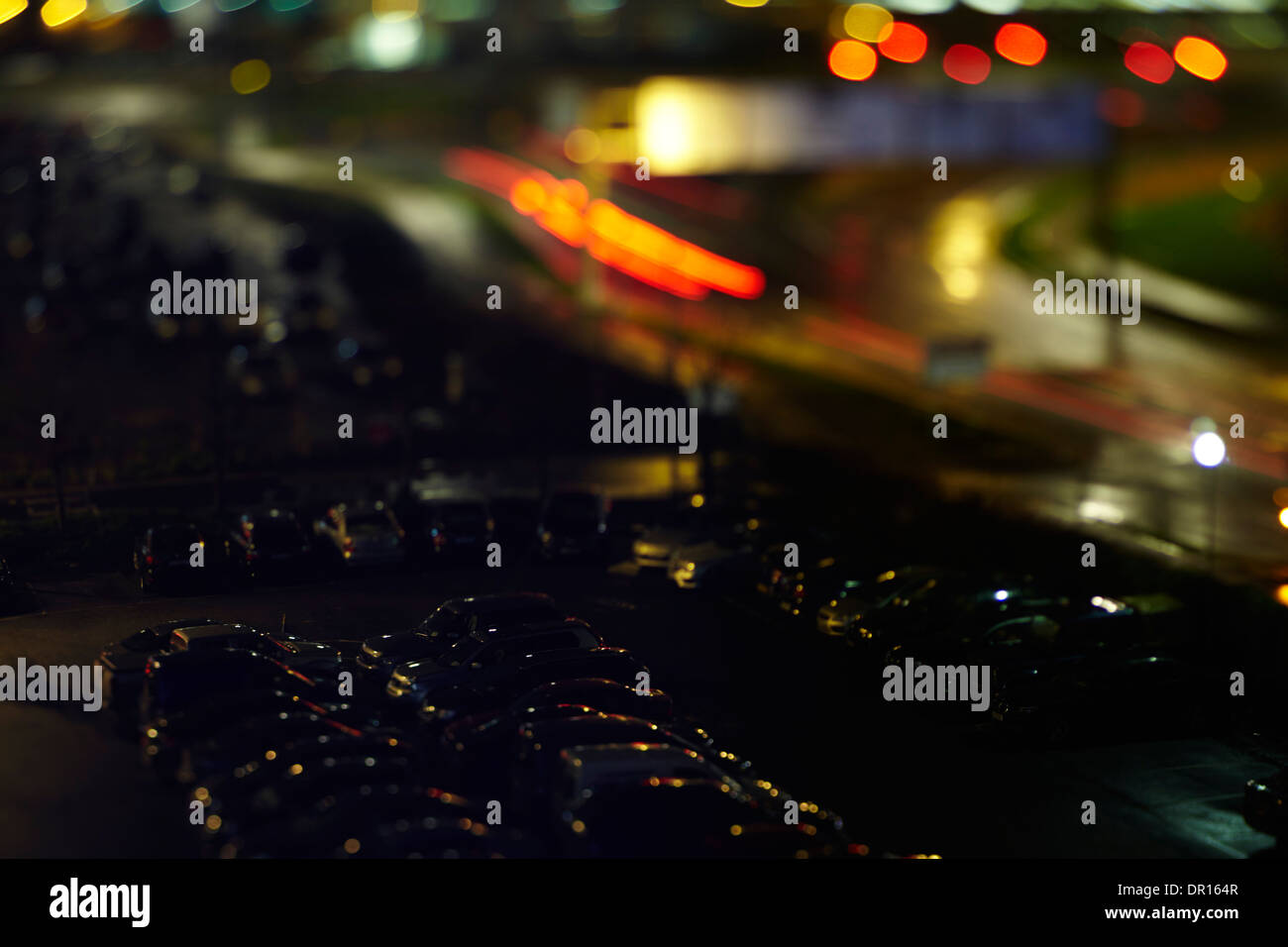Car park at night hi-res stock photography and images - Alamy