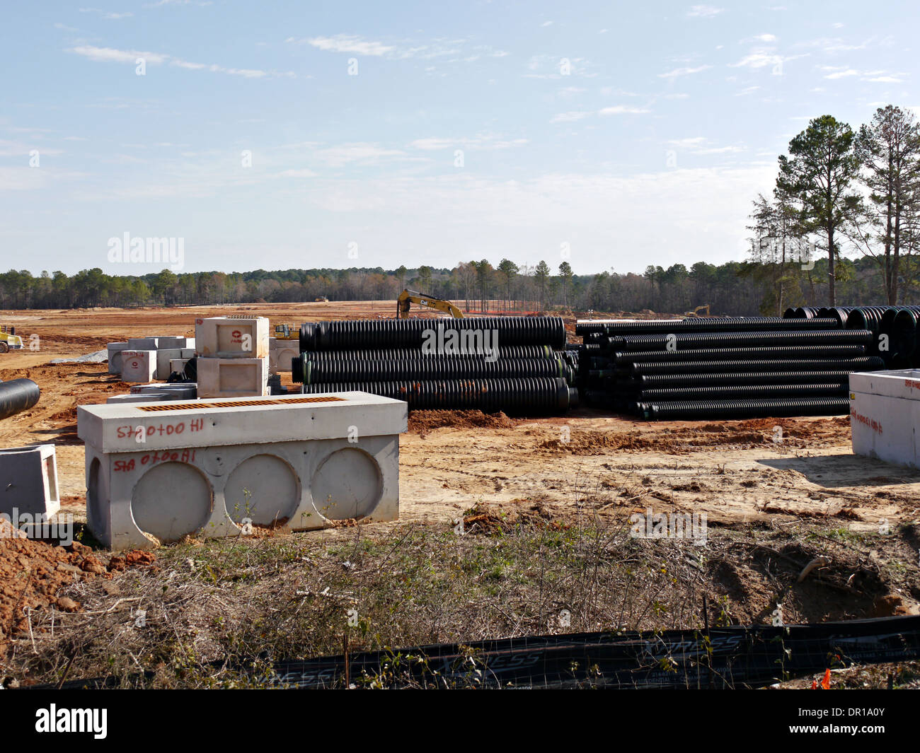 A large construction site in Tyler Texas Stock Photo Alamy