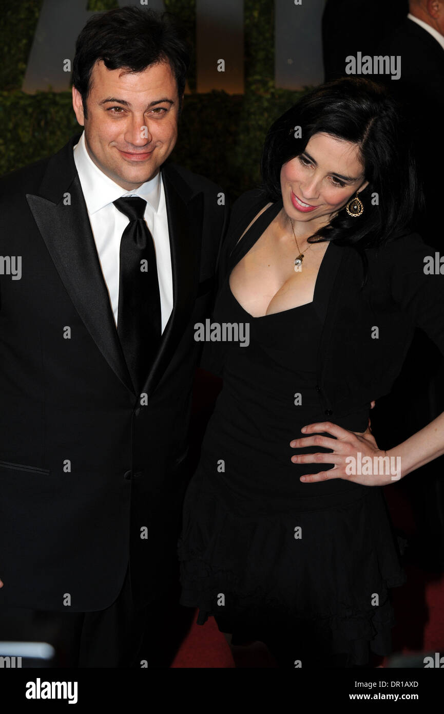 February 22, 2009; West Hollywood, CA; USA; Jimmy Kimmel and Sarah ...