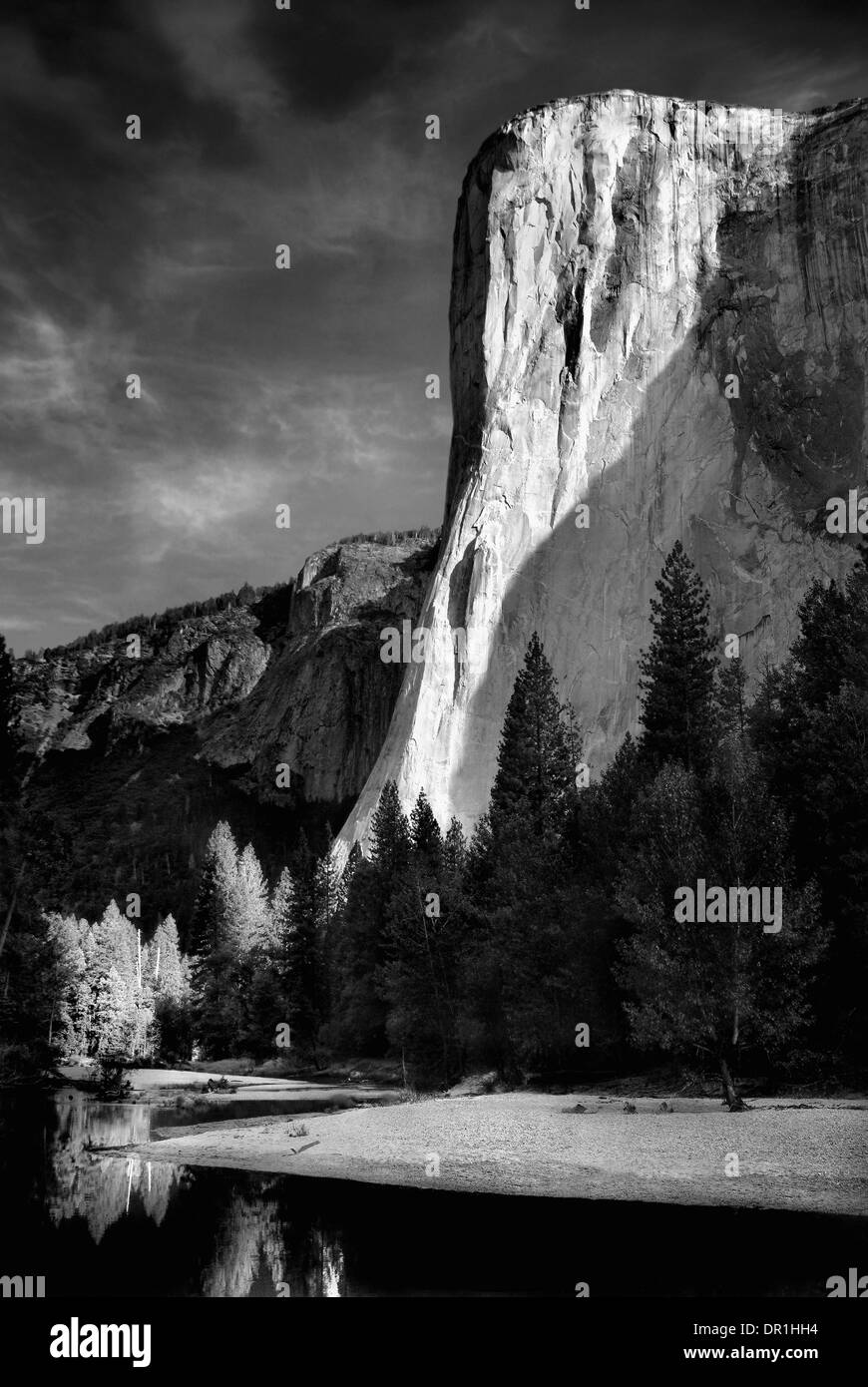 Sheer rock face, Yosemite, California, United States Stock Photo