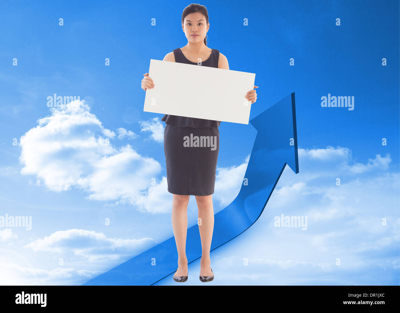 Woman dress up holding placard hi-res stock photography and images - Alamy